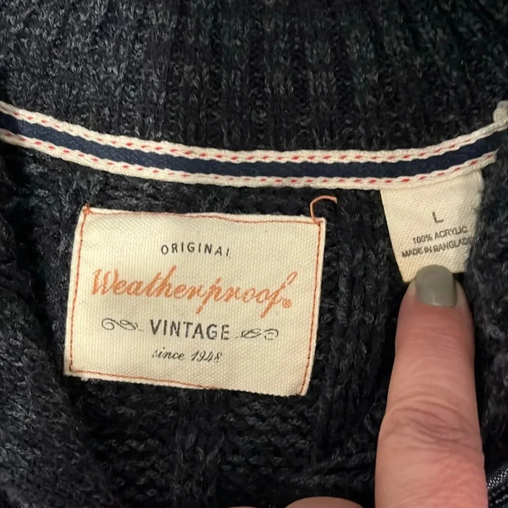 Original Weatherproof VINTAGE sweater size large - Picture 4 of 7